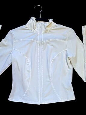 Source Unknown White Full-Zip Utility Jacket